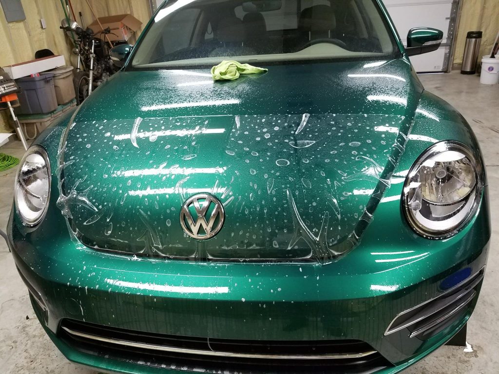 Paint Protection Film on VW Beetle - Installed by Bloomington Window Tint